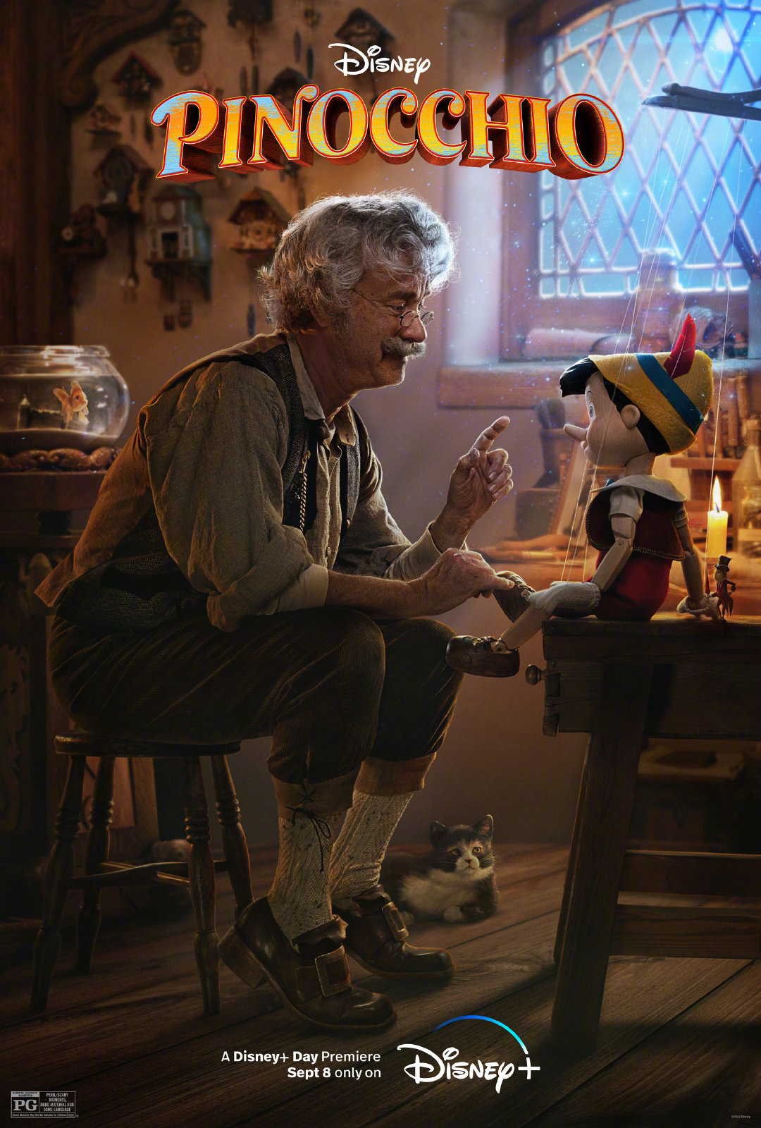 汤姆·汉克斯版《匹诺曹》曝预告 获得生命的木偶